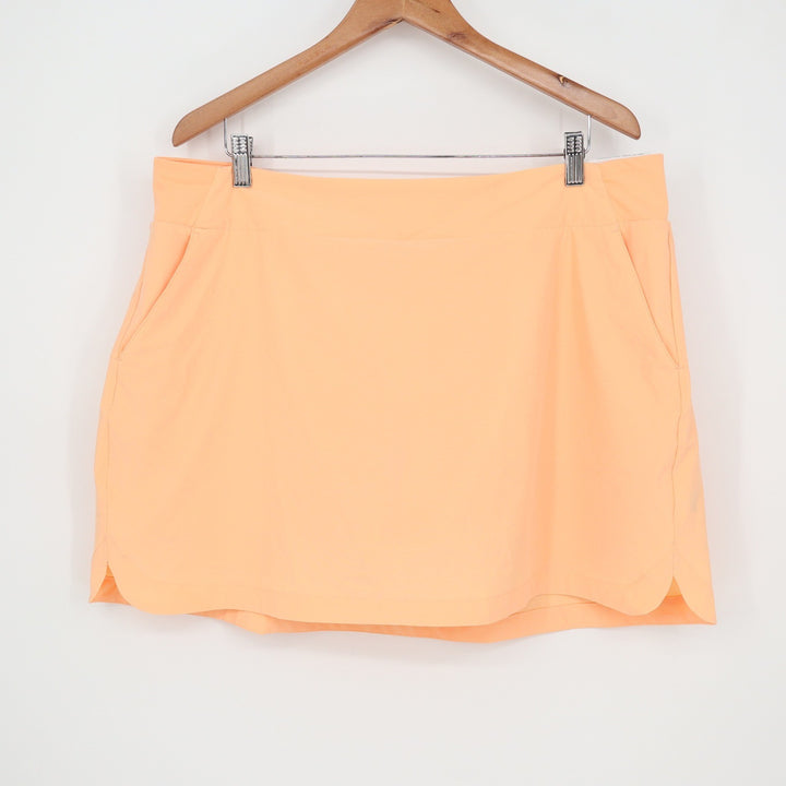 Walter Hagen P11 16" Lightweight Core Skort Peach Fuzz Orange XXL