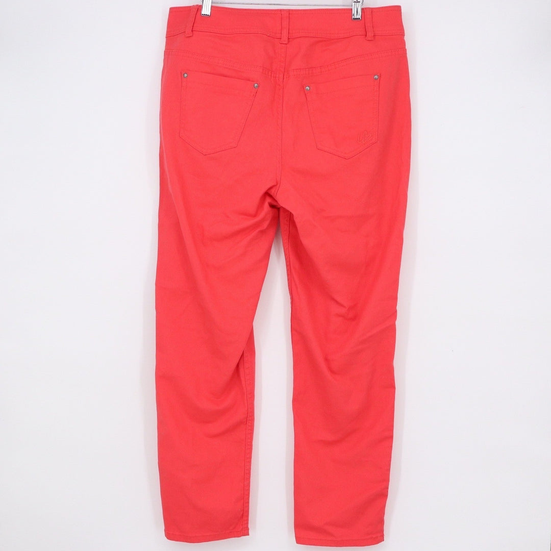 Lane Bryant Skinny Jeans Womens 16 Coral Red Stretch 5 Pocket Pants