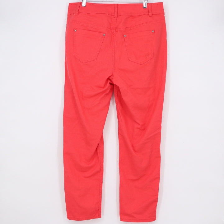 Lane Bryant Skinny Jeans Womens 16 Coral Red Stretch 5 Pocket Pants