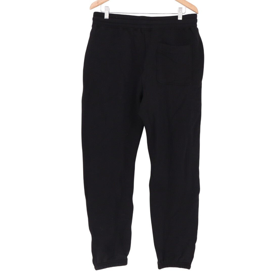 American Giant Sweatpants Mens Medium Black Cotton Slash Pockets Tapered Leg