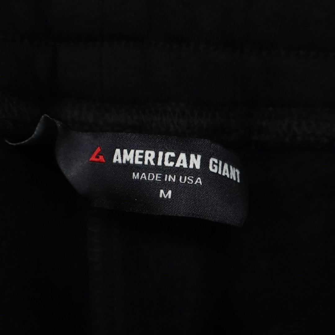American Giant Classic Sweatpants Mens Medium Black Tapered Leg Cotton Jogger