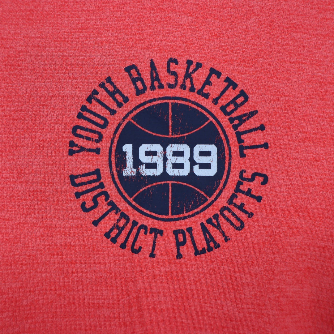 DSG Boys XL 18 Pieced Graphic Movement Tee Cabana Coral Navy Basketball 1989 NEW
