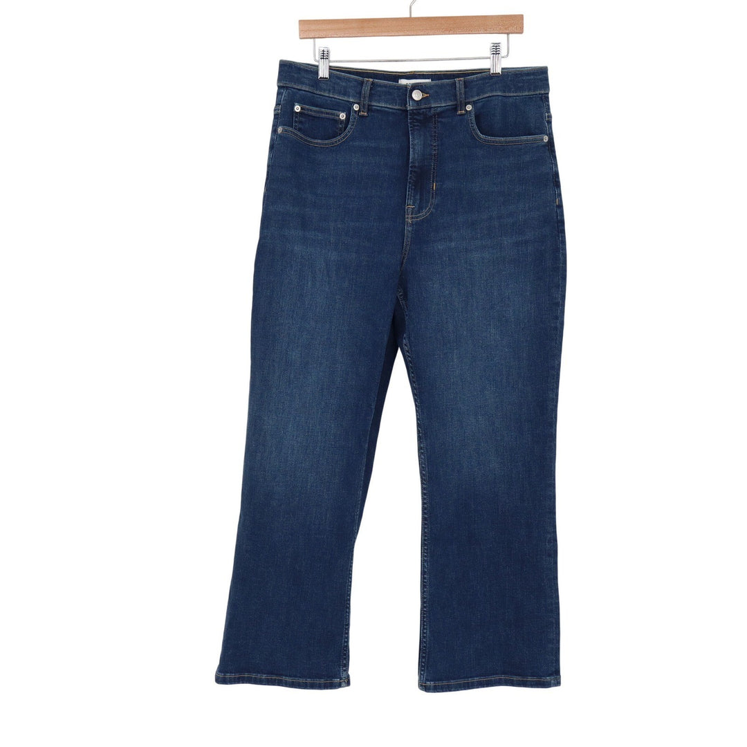 Spanx Womens Kick Flare Jeans Bennet Wash Blue High Rise Size 18 NEW