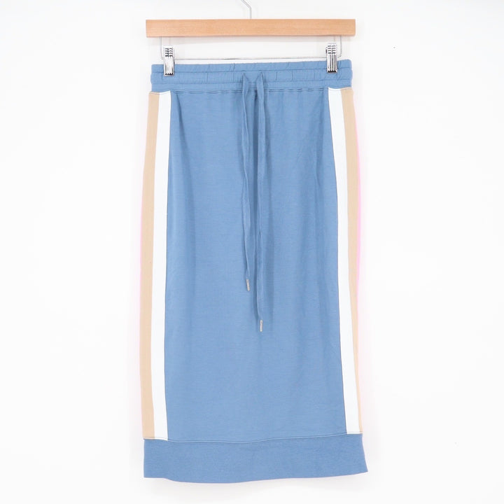 Chaser Skirt Womens S Midi Blue Side Stripe Athleisure Casual Excellent