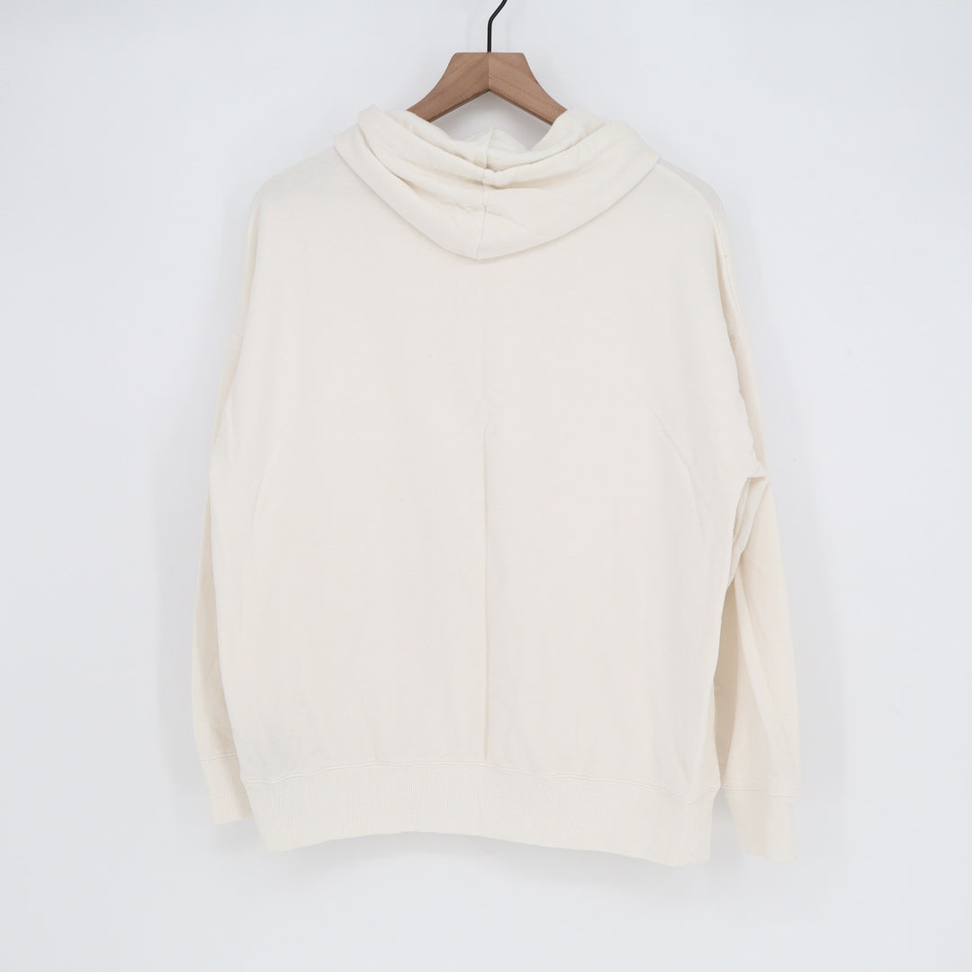 Buffalo David Bitton Cream Hoodie Pullover Long Sleeve Viscose Blend Large