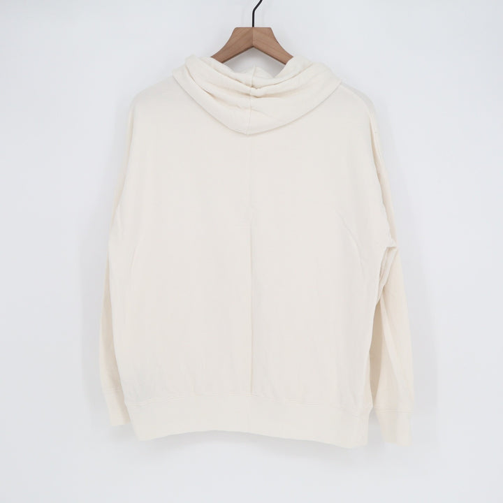Buffalo David Bitton Cream Hoodie Pullover Long Sleeve Viscose Blend Large