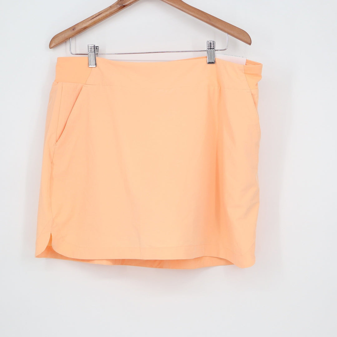 Walter Hagen P11 16" Lightweight Core Skort Womens XL Peach Fuzz