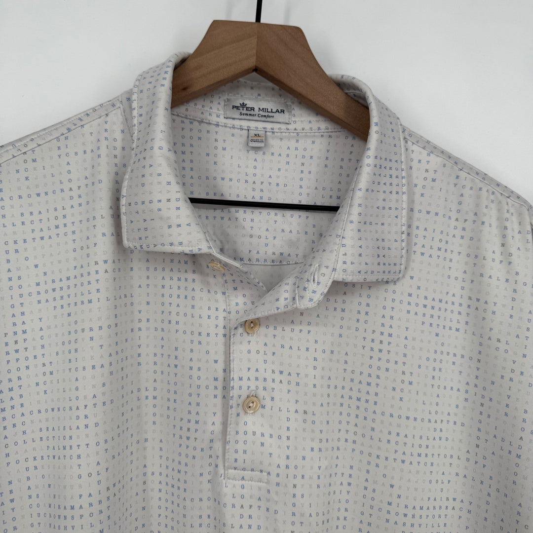 Peter Millar Summer Comfort Polo Shirt XL Mens Golf Tennis Casual Short Sleeve