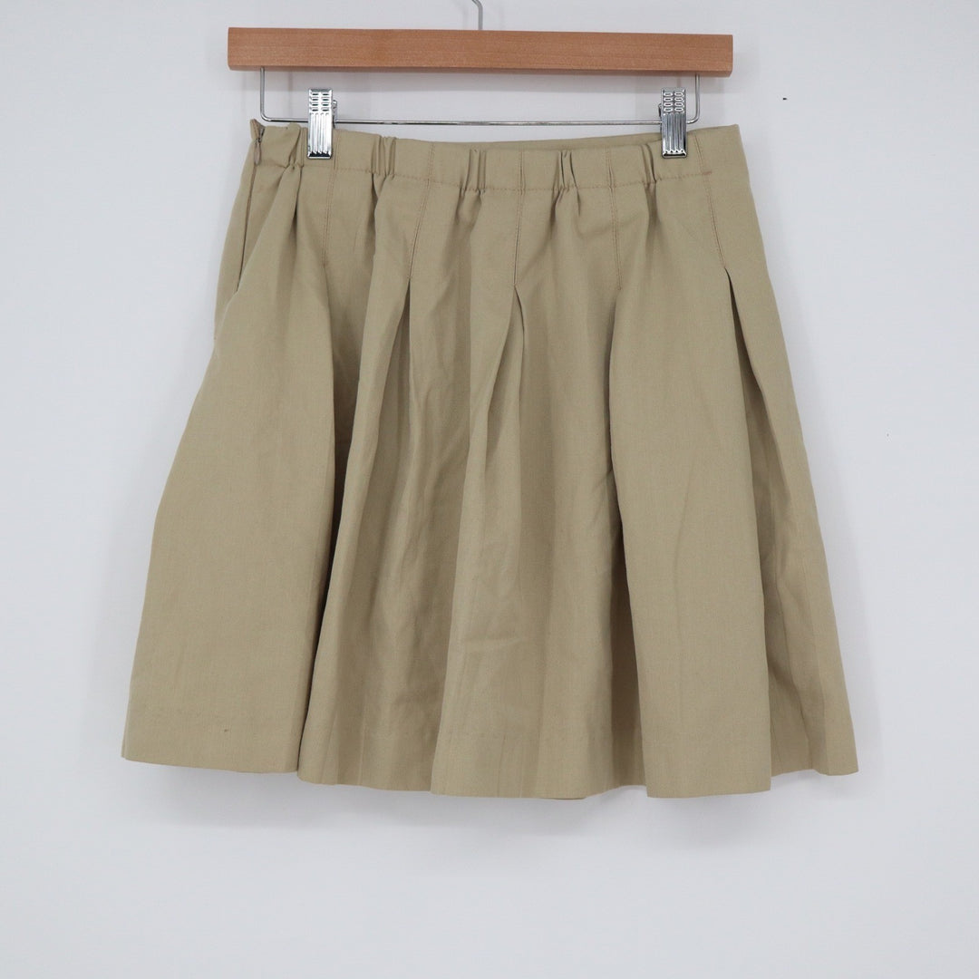 Mills Uniform Co Girls Tan Khaki Pleated School Uniform Skirt 16