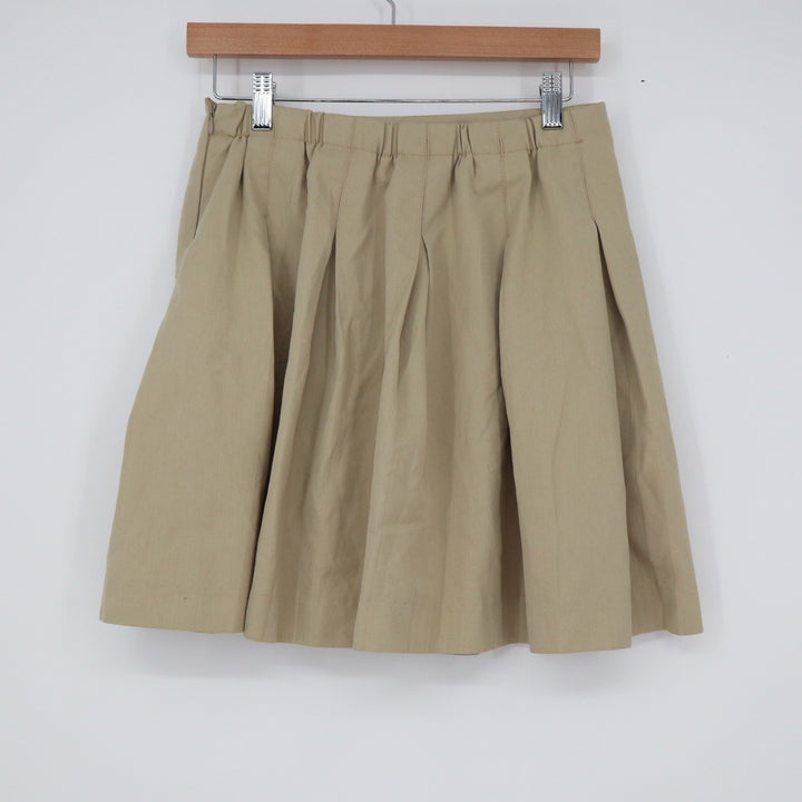 Mills Uniform Co Girls Tan Khaki Pleated School Uniform Skirt 16