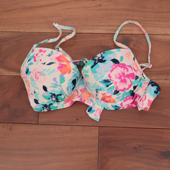 No Boundaries Floral Underwire Bikini Top Multicolor Size L KLP 0848