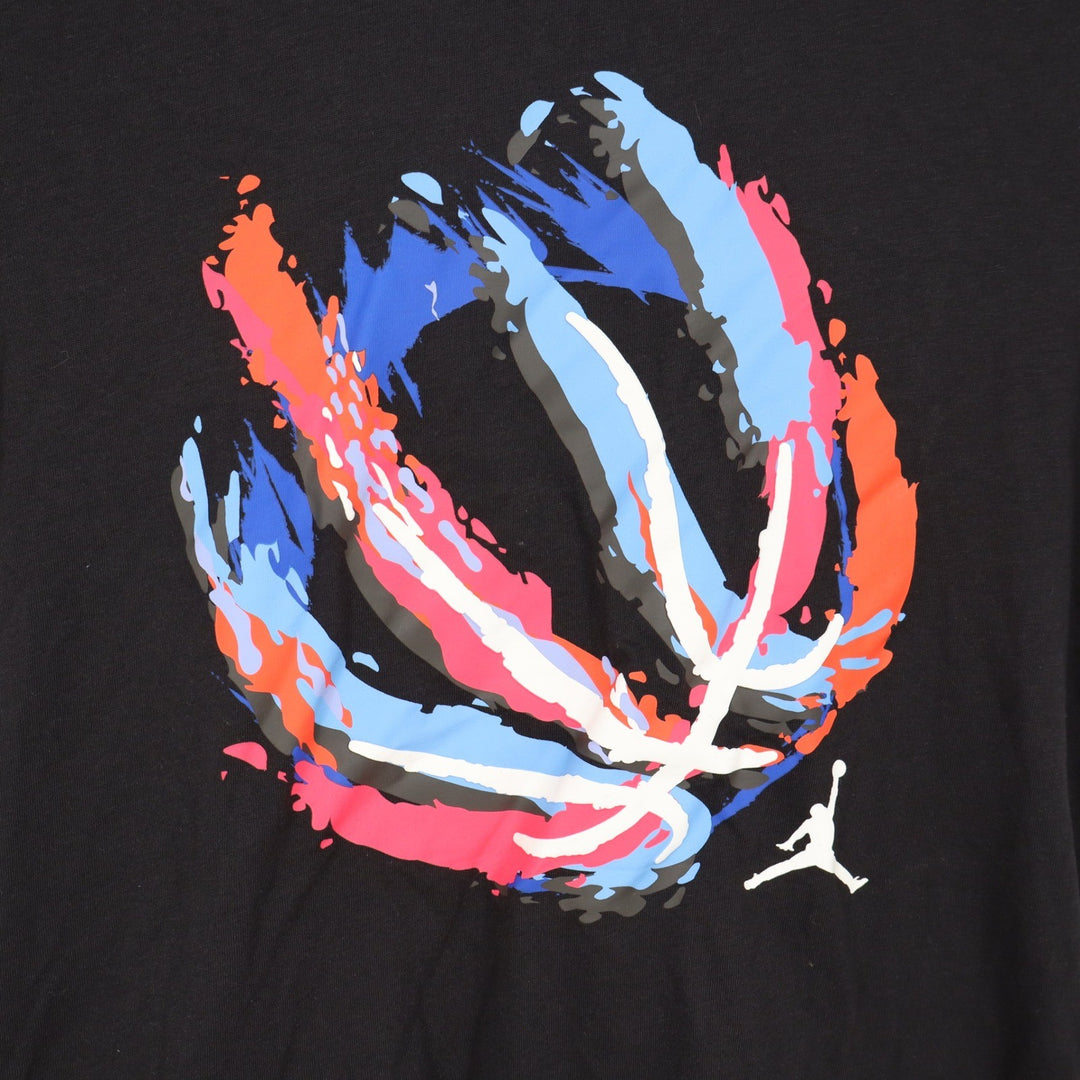 Jordan Boys Black Jumpman Basketball Graphic T-Shirt Size M 10-12