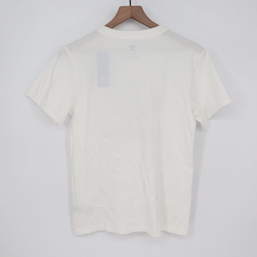 Adidas Originals Kids Trefoil Tee White Black Logo Graphic T-Shirt Size L