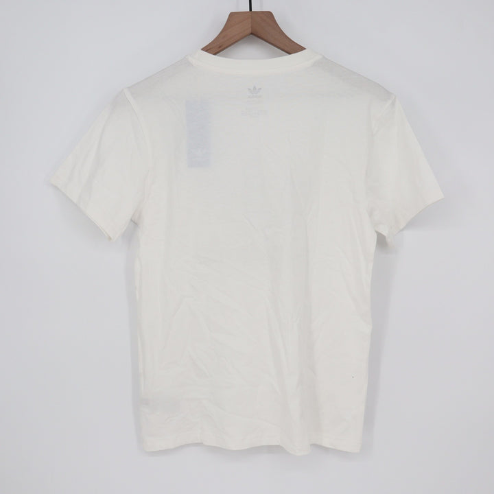 Adidas Originals Kids Trefoil Tee White Black Logo Graphic T-Shirt Size L