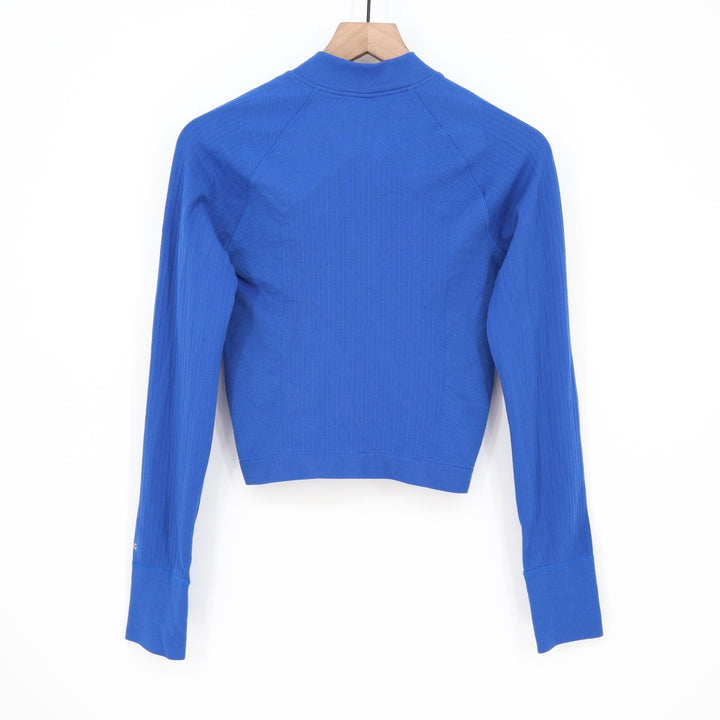 DSG Momentum Seamless 1/4 Zip Womens Small Team Royal Blue Pullover