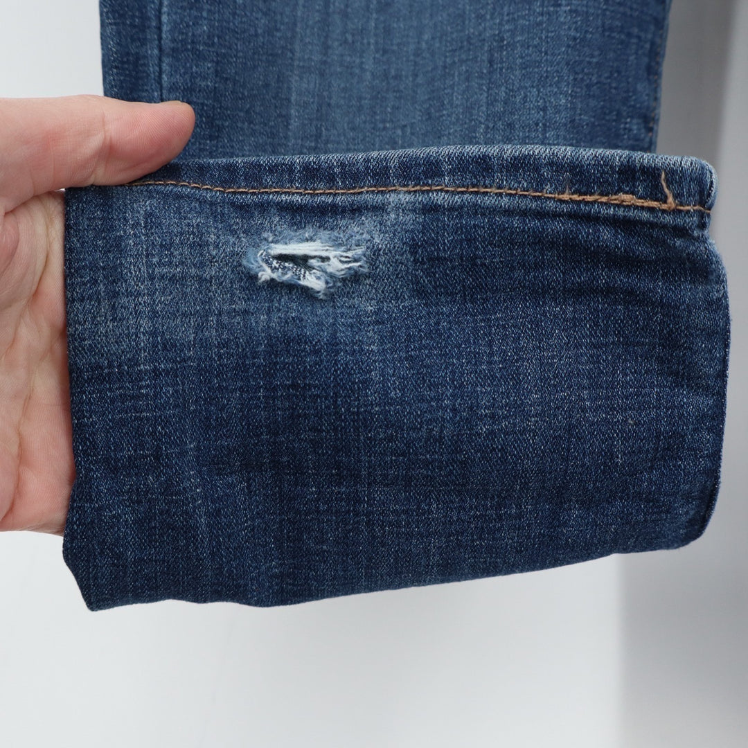 Levi's 311 Shaping Skinny Capri Jeans Womens 28 Blue Whiskered Denim Stretch