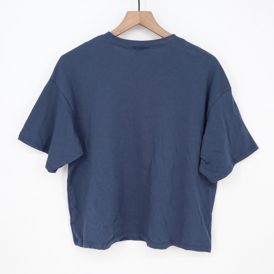 Where I'm From Boston USA Easy Tee Navy Blue Cotton Graphic T-Shirt Mens Medium