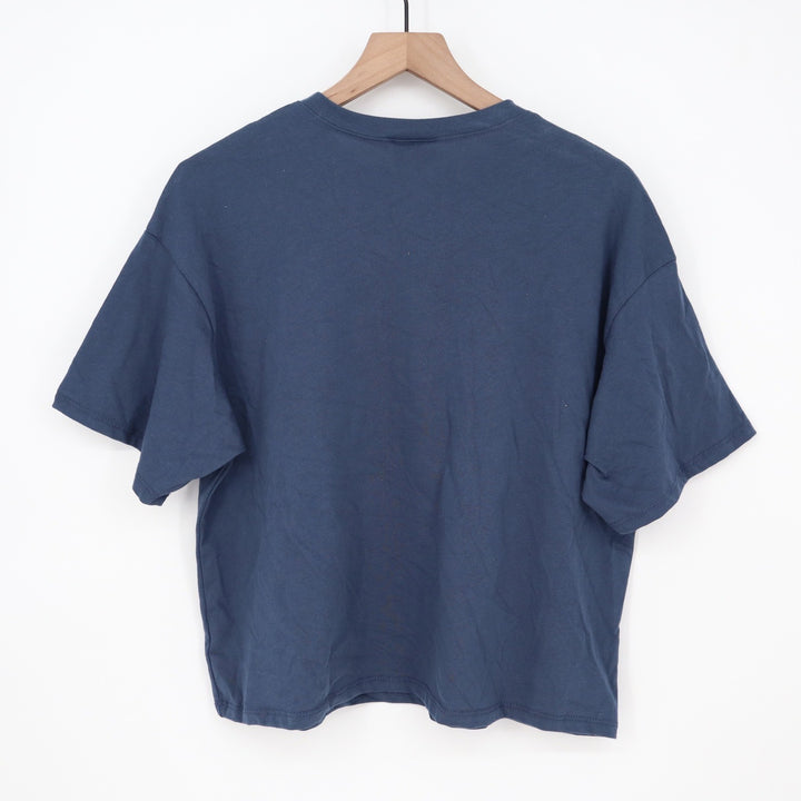 Where I'm From Boston USA Easy Tee Navy Blue Cotton Graphic T-Shirt Mens Medium