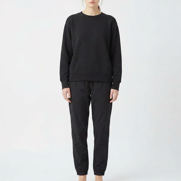 Naked Wardrobe Mens Black Sweatshirt and Joggers 2 Piece Lounge Set M