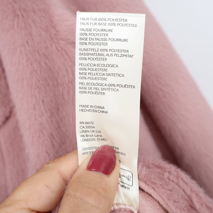 Free People Jacket Women's XS We The Free Mauve Faux Fur Plush NEW