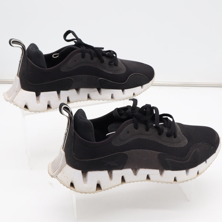 Reebok Zig Dynamica 3 Mens Black White Running Shoes Size 9