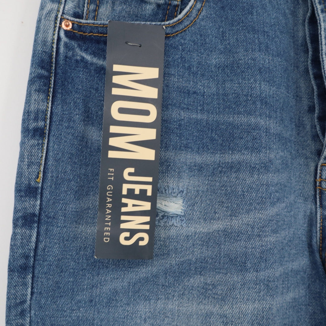 Angel Kiss Jeans Womens 9 Mom Jeans Blue Distressed New