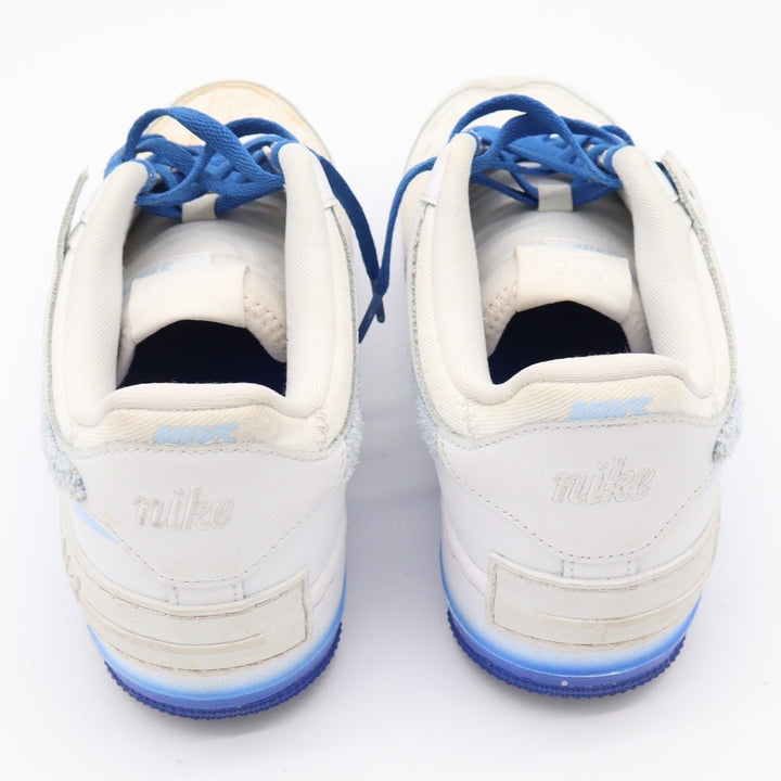 Nike Air Force 1 Shadow White Blue Gradient Womens Size 9 Sneakers