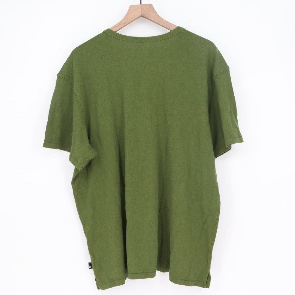 AMERICAN GIANT Mens Green Short Sleeve Crew Neck T Shirt Size 2XL Made in USA