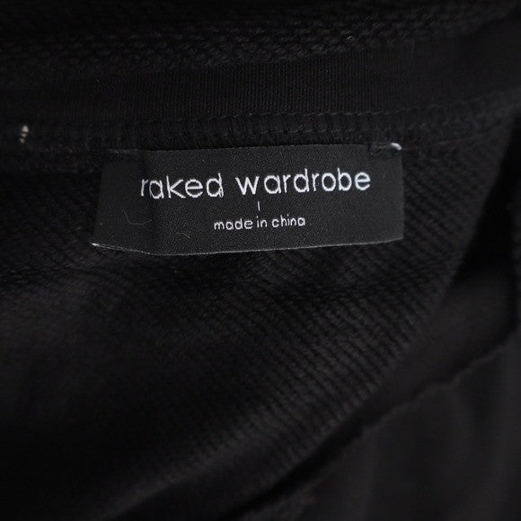Naked Wardrobe Mens Black Sweatshirt and Jogger Sweatpants Set Size L
