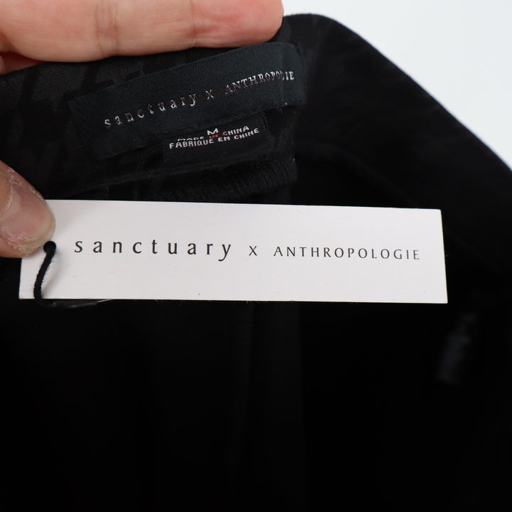 Sanctuary X Anthropologie Leggings Womens Medium Black Houndstooth High Rise