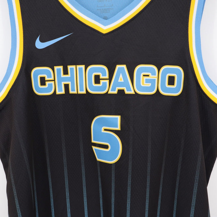 Nike Chicago Sky Angel Reese 5 Explorer Edition WNBA Jersey Black L