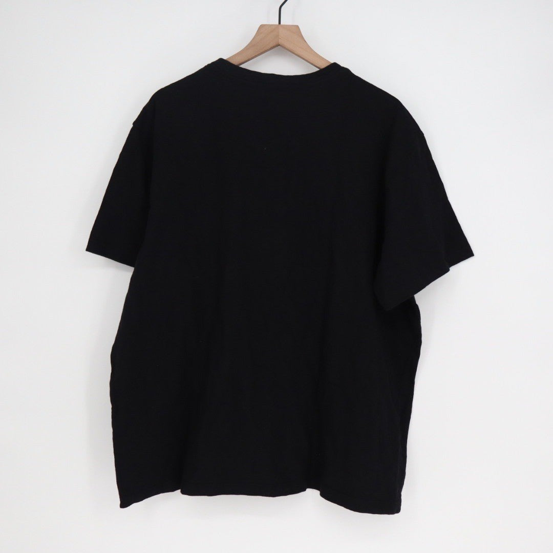 American Giant Black V Neck T Shirt Mens XXL Made in USA Cotton Short Sleeve