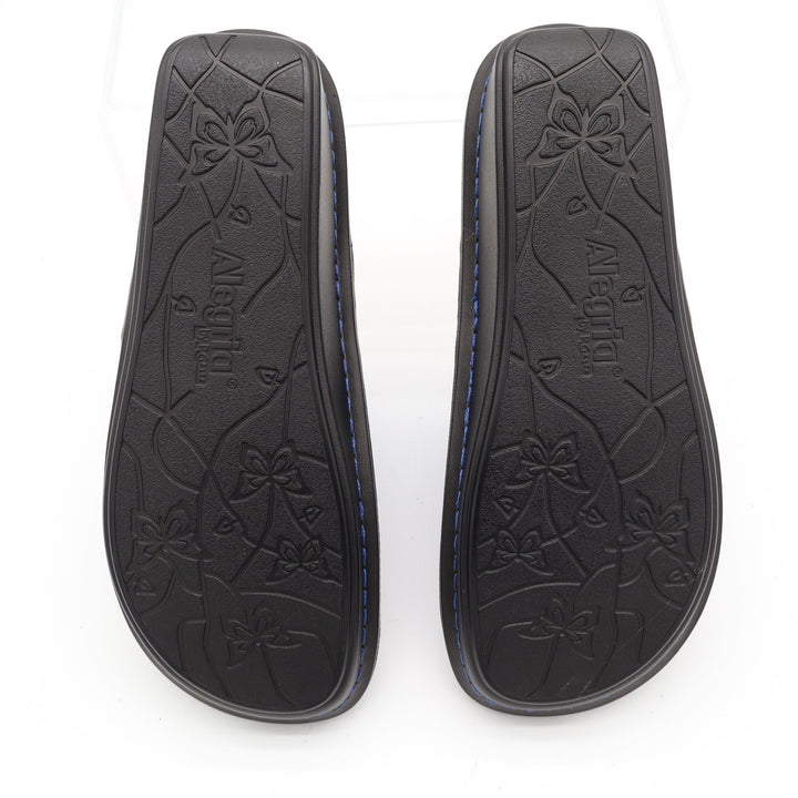 Alegria by PG Lite Blue Textured Thong Sandals Comfort Slides Size 38