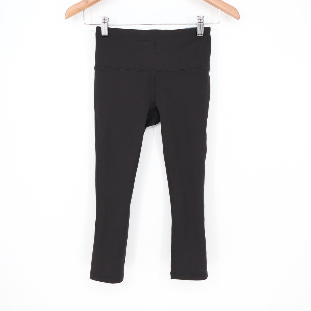 DSG Womens Momentum Capri Pure Black High Rise Leggings Size XXS
