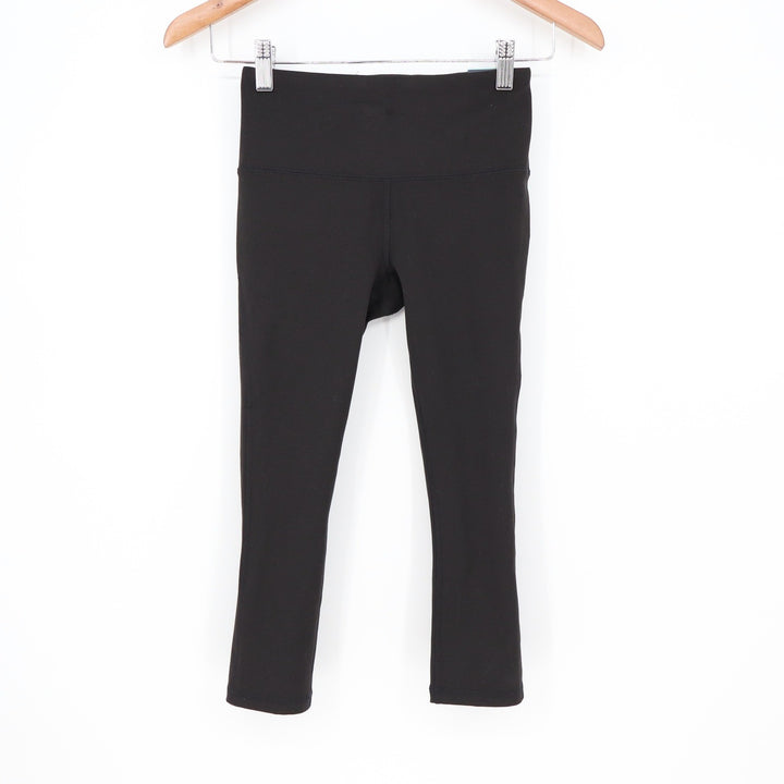 DSG Womens Momentum Capri Pure Black High Rise Leggings Size XXS