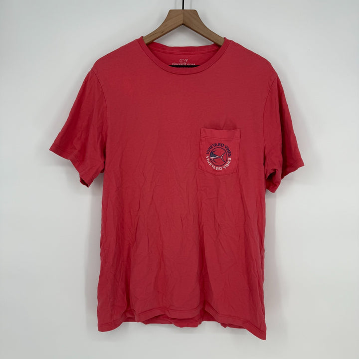 Vineyard Vines By Shep And Ian T Shirt Mens Medium Red American Flag Graphic