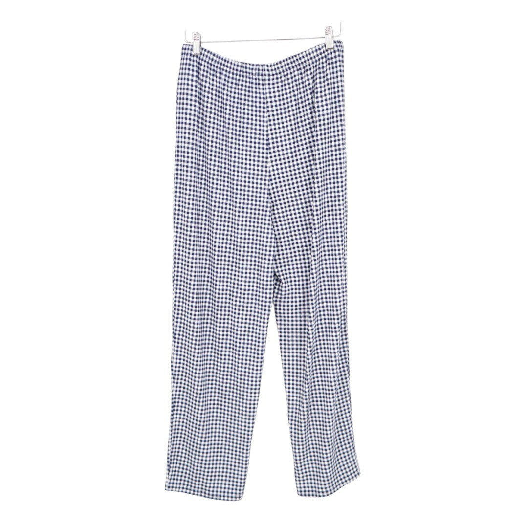 Charter Club Intimates Pajama Pants Womens Medium Blue Gingham Check Stretch