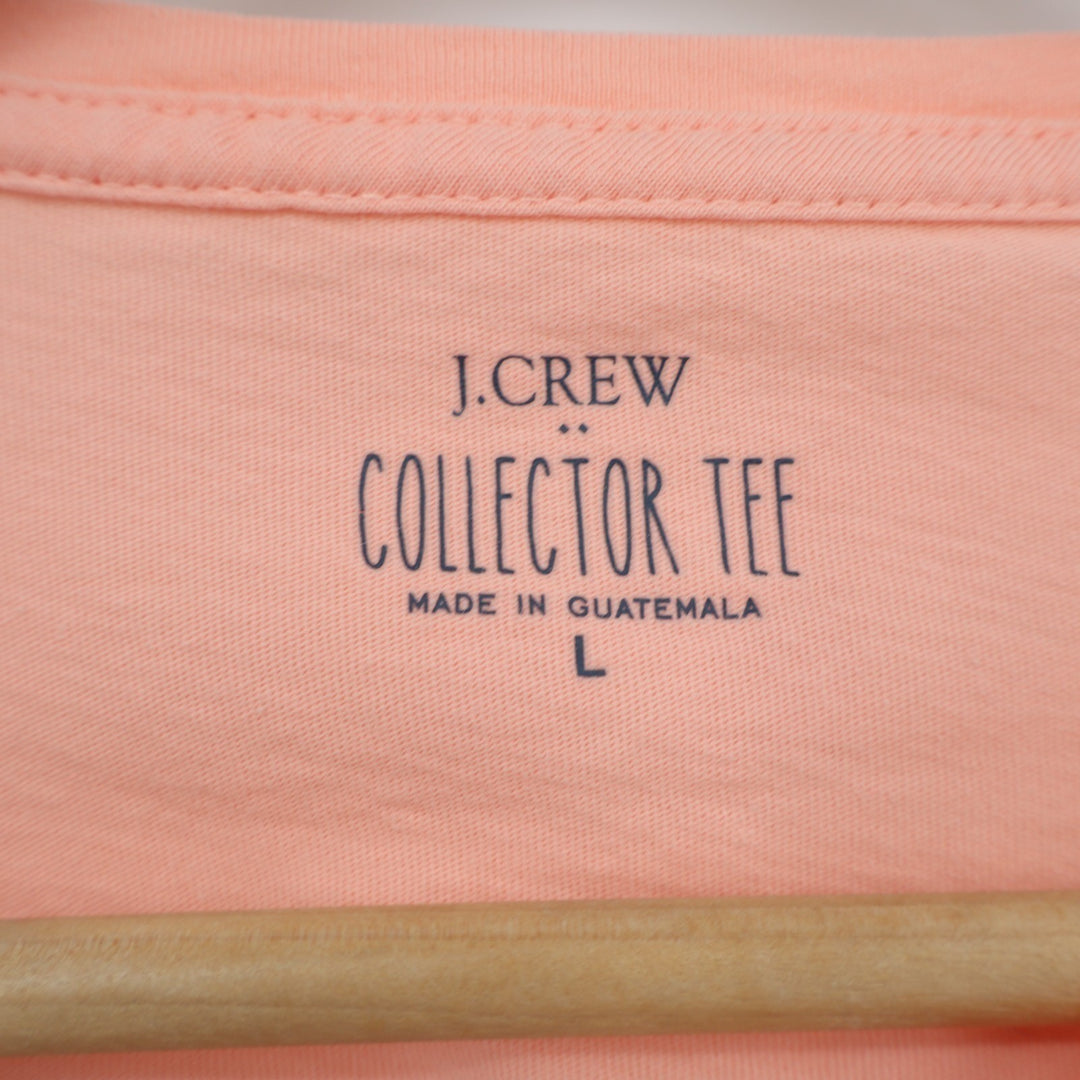J.Crew Collector T Shirt Womens L Pink Captain's Bike Rental Martha's Vineyard