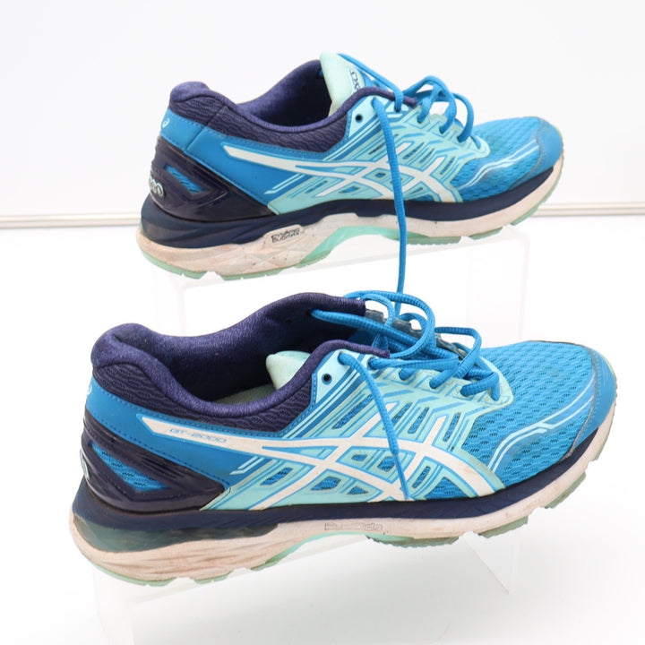 Asics GT-2000 5 Blue Aqua Running Shoes T757N Womens 9.5 Stability Sneakers