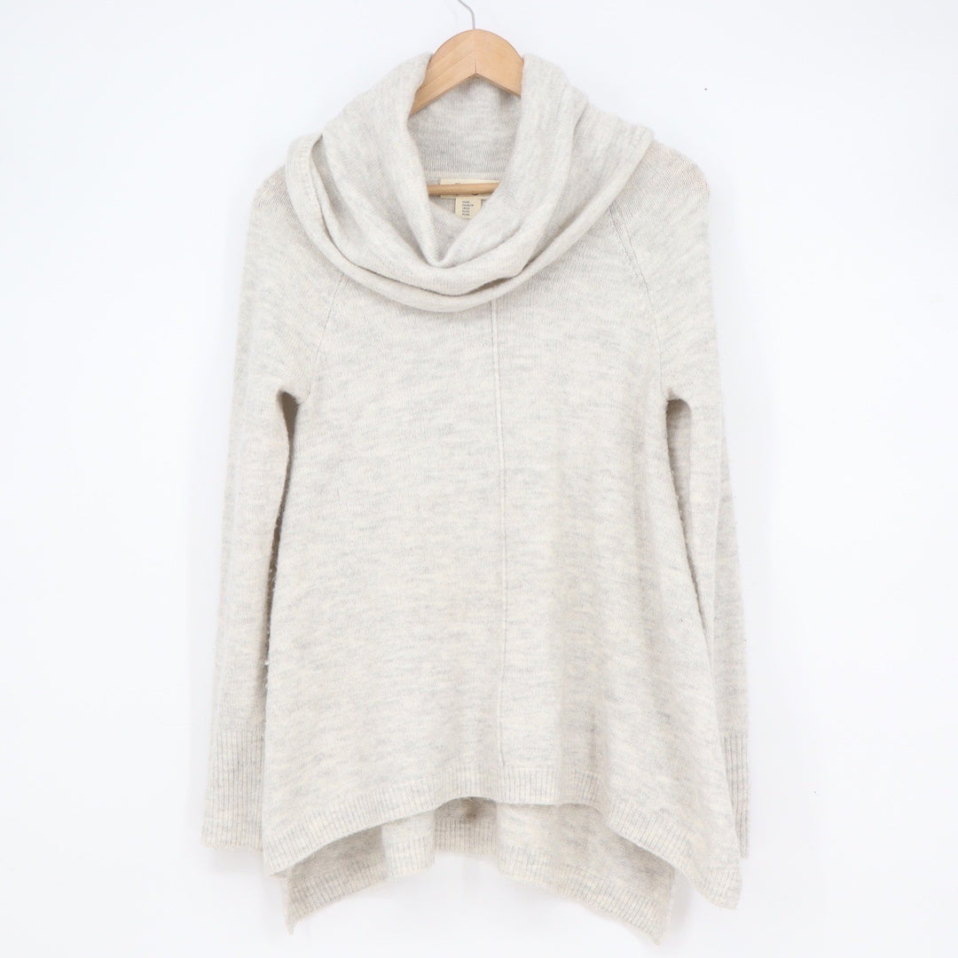 Jessica Simpson Womens XS Cowl Neck Sweater Heather Alpaca Blend Pullover
