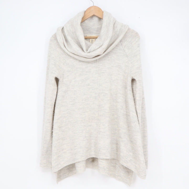 Jessica Simpson Womens XS Cowl Neck Sweater Heather Alpaca Blend Pullover