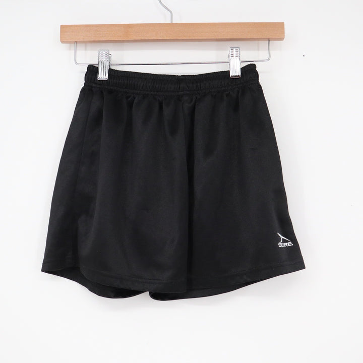 Score Sports Youth Medium Black Soccer Athletic Shorts Elastic Waist YM