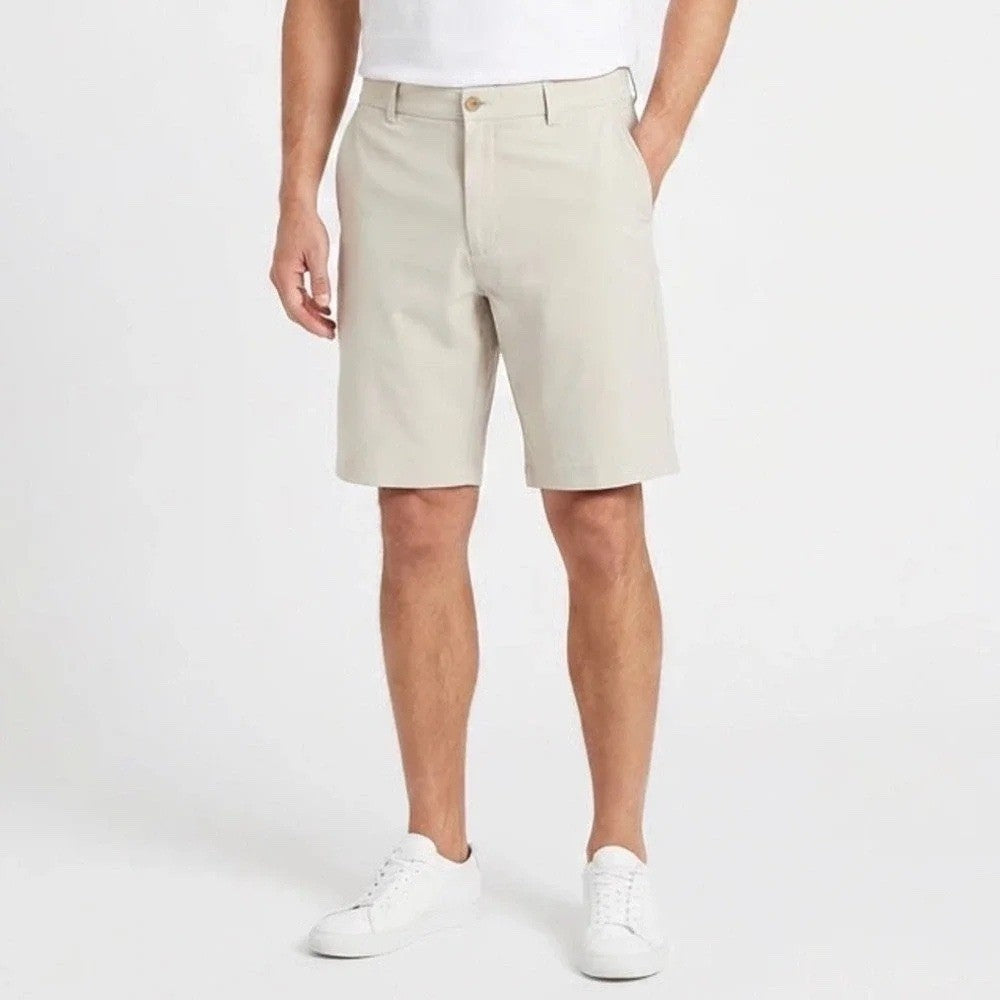 Walter Hagen Mens Perfect 11 Golf Shorts Khaki Tan Stretch Size 48 NEW