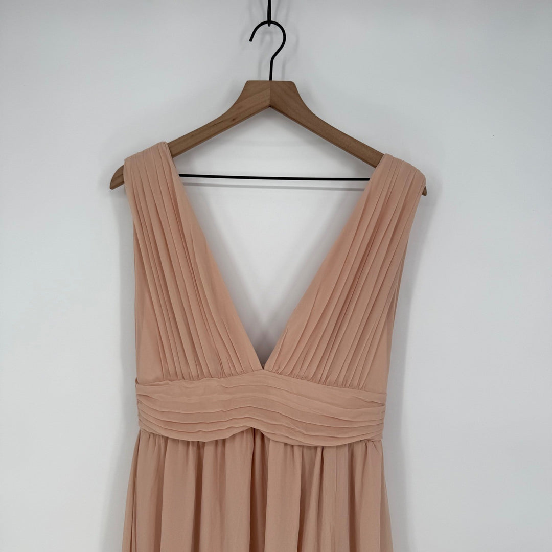 Lulus Heavenly Hues Blush Maxi Dress Size M