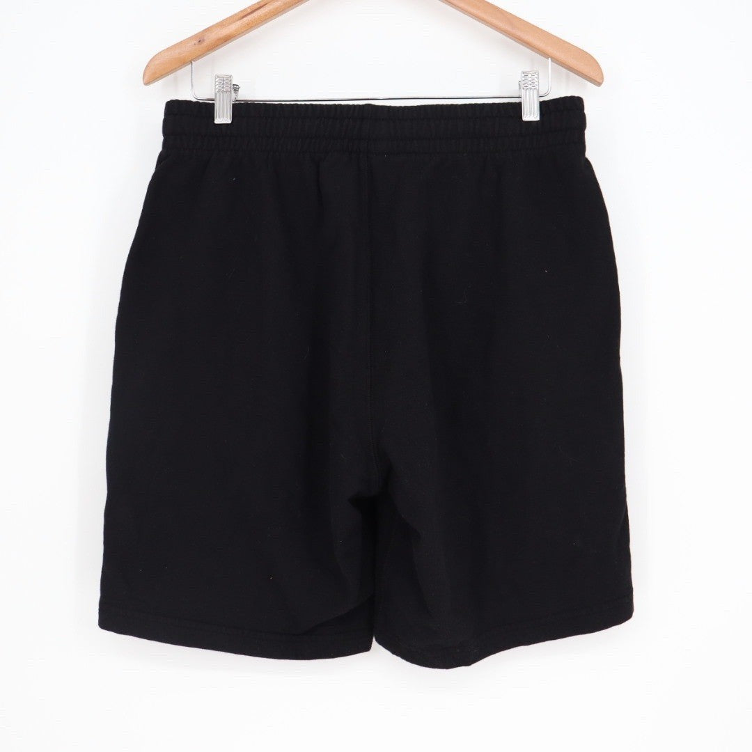 American Giant Mens Sweatshort Black Cotton Elastic Waist Drawstring Size M