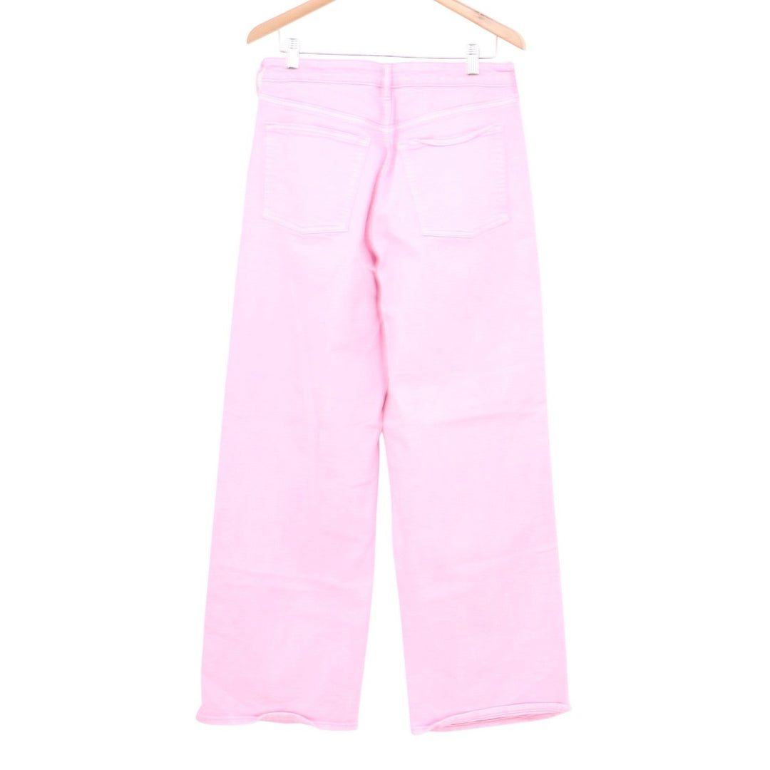 Old Navy Sky-Hi Wide Leg Extra High Rise Pink Jeans Size 12