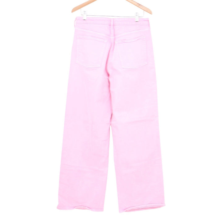 Old Navy Sky-Hi Wide Leg Extra High Rise Pink Jeans Size 12