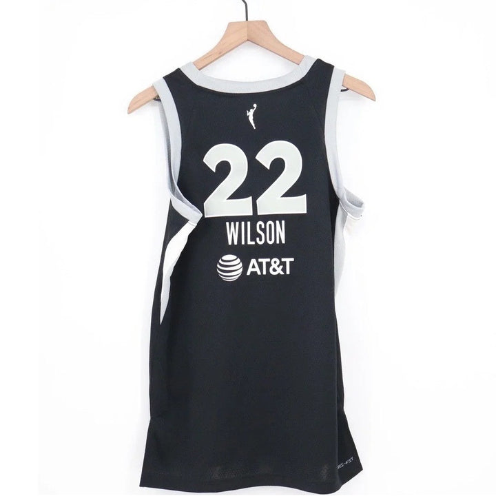 Nike Las Vegas Aces A'ja Wilson 22 Explorer Edition WNBA Jersey Black Large 48