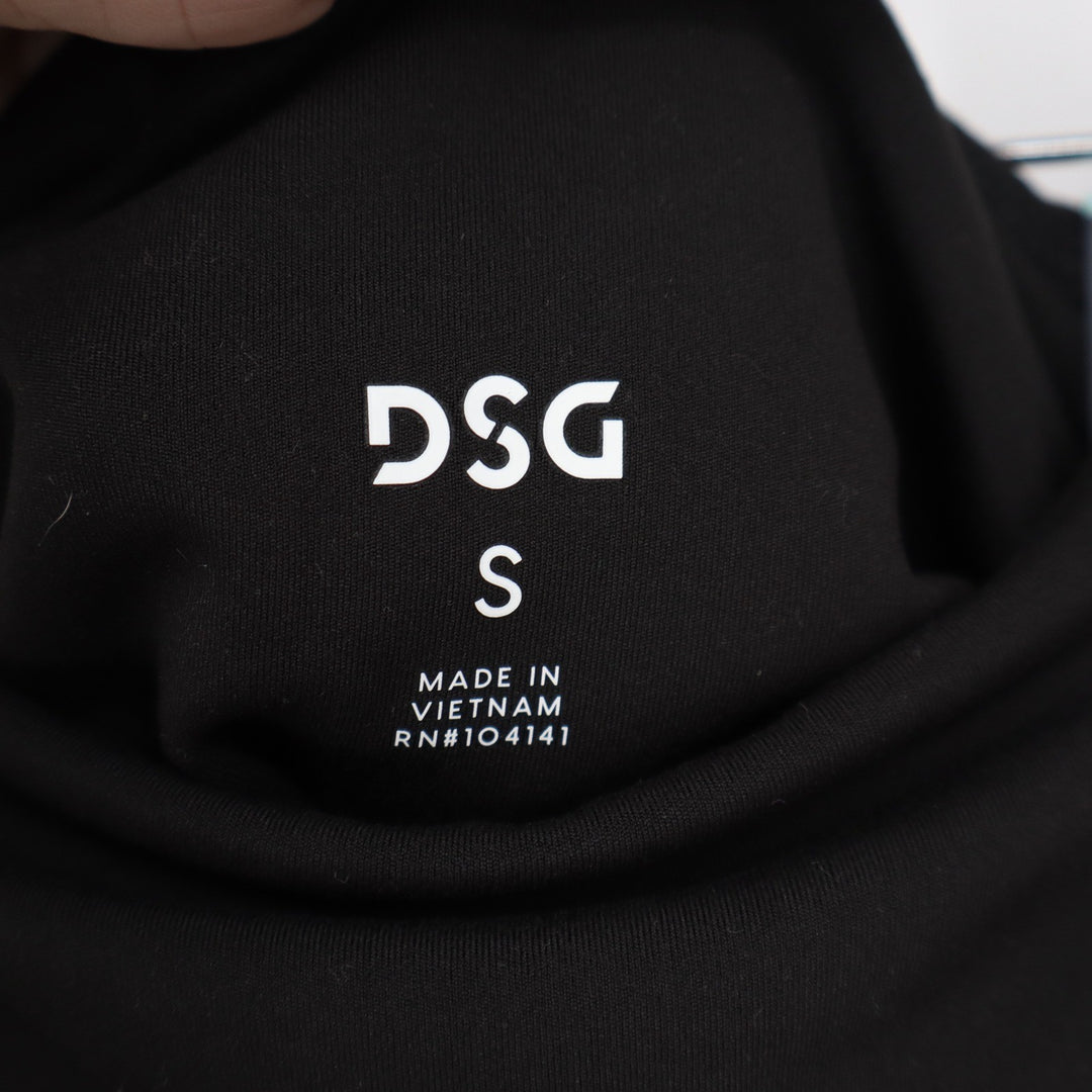 DSG Womens Ultra High Rise Bike Shorts Black Side Pockets Size S