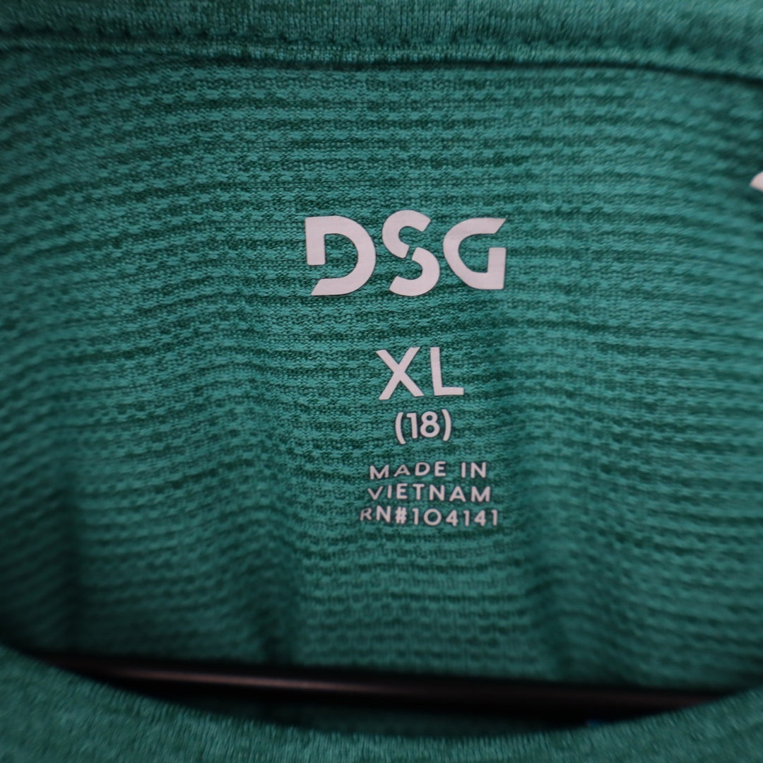 DSG Boys XL 18 Pieced Graphic Movement Tee Teal Pool Soccer Tournament
